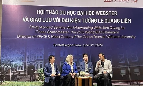Học bổng du học Đại học Webster và giao lưu đại kiện tướng Lê Quang Liêm