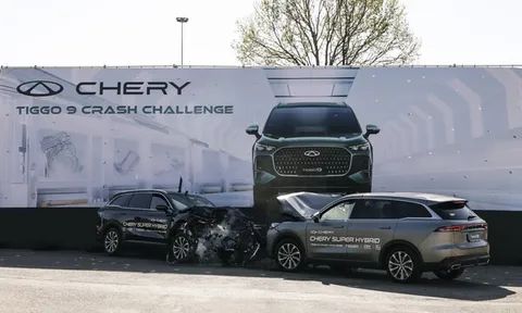 Thử nghiệm ấn tượng ở Nam Phi: Hai mẫu xe TIGGO9 của Chery va chạm trực diện, thể hiện độ an toàn hoàn hảo