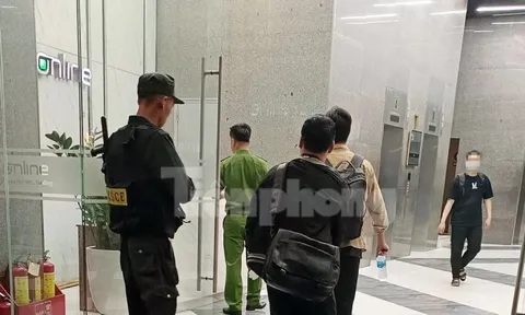 Công an xuất hiện ở tòa nhà có trụ sở công ty của Shark Bình