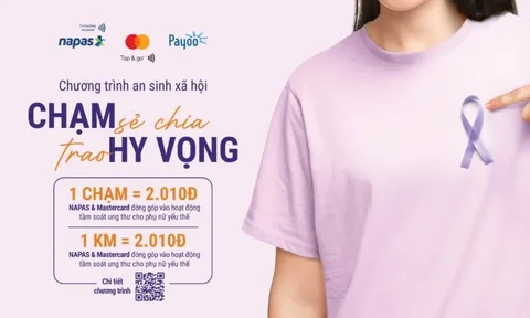 Napas, Mastercard và Payoo trao tặng gói tầm soát ung thư và xét nghiệm HPV cho phụ nữ yếu thế