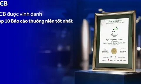 ACB được vinh danh “Top 10 Báo cáo thường niên tốt nhất” trong nhóm ngành tài chính