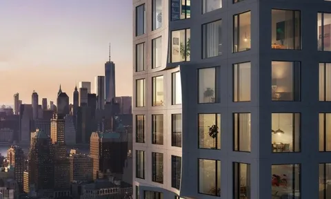 Tòa chung cư có bề mặt gợn sóng ở New York