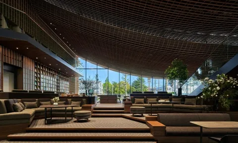 Tòa nhà văn phòng lấy cảm hứng từ vải dệt ở Nhật Bản