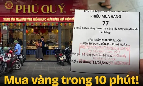 Hôm nay đi mua vàng: Số thứ tự 77 chỉ cần đợi 5 phút là đến lượt, phát hiện 1 nơi mua vàng không cần xếp hàng