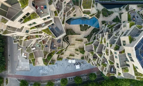 Tòa nhà như thung lũng xanh giữa thủ đô của Hà Lan