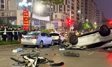 Ô tô "điên" Lexus tông liên hoàn loạt xe ở Trung Kính: Hé lộ nguyên nhân ban đầu