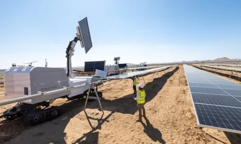 Lắp đặt module năng lượng mặt trời quy mô lớn theo cách không ngờ