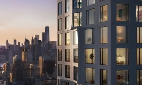 Tòa chung cư có bề mặt gợn sóng ở New York