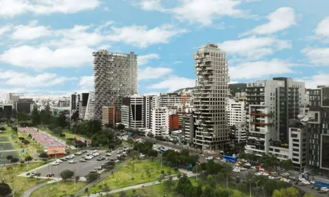 Tòa nhà có bề mặt uốn lượn như sườn đồi ở Ecuador