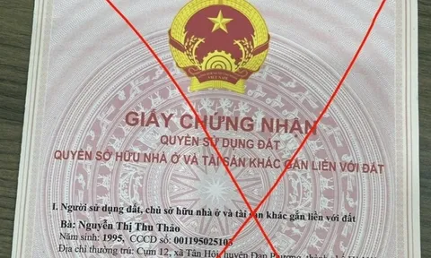 Xuất hiện sổ đỏ giả với thủ đoạn tinh vi