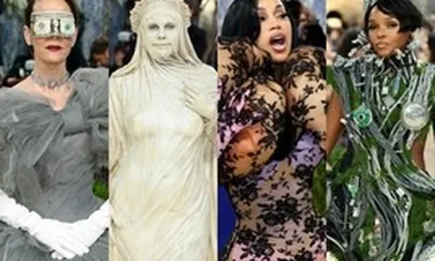 Làm lố đỉnh cao nhất Met Gala 2026: Cardi B mặc dị khó đỡ, Katy Perry biến thành AI vẫn lép vế trước 1 sao nữ hóa tượng như thật