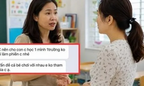 Nhắn tin cho 1 phụ huynh, bà mẹ Hà Nội nhận phản hồi sốc: Chị nên cho con học trường riêng cho khỏi bị ai làm phiền!