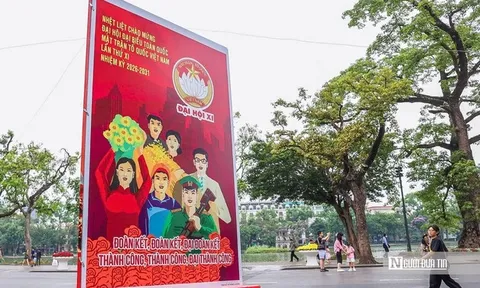 Hà Nội trang hoàng chào mừng Đại hội MTTQ Việt Nam lần thứ XI