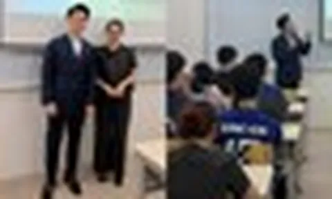 Thầy giáo diện vest bảnh bao đứng trên giảng đường, hoá ra là Tổng tài nghìn tỷ nhà bầu Hiển