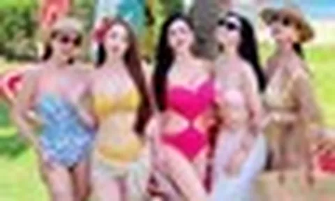 Dàn mỹ nhân phim giờ vàng VTV diện bikini "đọ sắc", body ai cũng nóng bỏng căng tràn