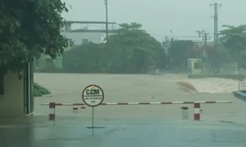 Video: Khoảnh khắc nước sông dâng cao cuồn cuộn, tràn vào nhà dân ở Quảng Ninh