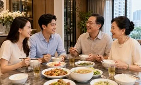 Tới ra mắt nhà bạn trai, đang ăn cơm vui vẻ thì chết sững khi thấy một người bước vào