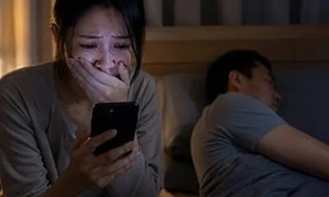 Phát hiện tên chồng trong nhóm chat kín, dòng chat 8 chữ khiến vợ bàng hoàng