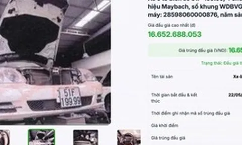 Người trúng đấu giá chiếc Maybach của bà Trương Mỹ Lan với giá 16,6 tỷ đồng