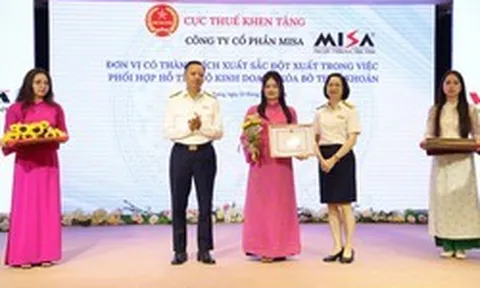 MISA vinh dự được Cục Thuế khen thưởng đột xuất trong việc phối hợp hỗ trợ HKD xoá bỏ thuế khoán