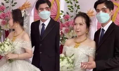 Chú rể đeo khẩu trang, mặt đầy vết thương trong ngày cưới ở TP.HCM: Lý do phía sau