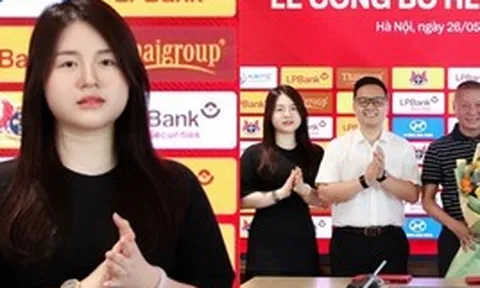 Nhan sắc ái nữ Bầu Thụy - Chủ tịch trẻ nhất V.League chiếm trọn “spotlight” trong ngày Ninh Bình bổ nhiệm HLV Chu Đình Nghiêm