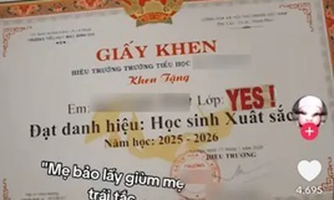 Tờ giấy khen gây "sóng gió" nhất lúc này: 1 phép thử lọc được bao nhiêu người kém tinh tế