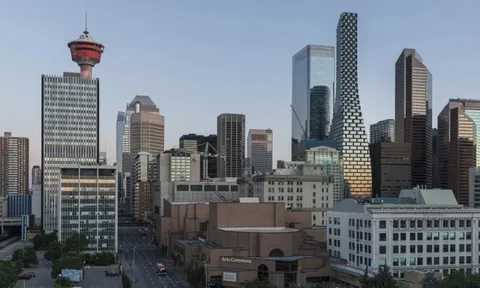 Tòa tháp có thiết kế uốn lượn tại Canada