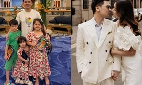 Đỗ Vinh Quang khoe ái nữ với hoa hậu Đỗ Mỹ Linh: Nhóc tỳ giống hệt nhà nội hào môn, biểu cảm cực đáng yêu