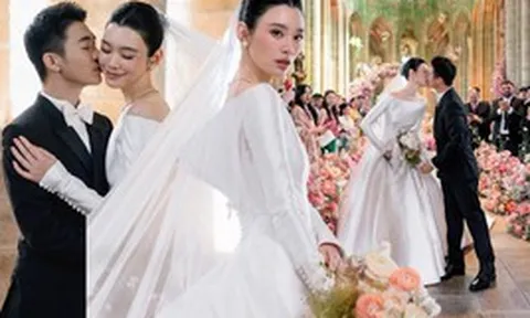 Đám cưới thượng lưu gây địa chấn showbiz sáng nay: Cô dâu chú rể hôn nhau say đắm, nhìn đâu cũng thấy phả ra "mùi tiền"
