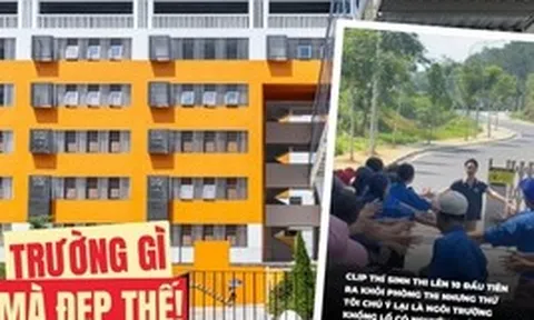 Một trường THPT bất ngờ gây bão MXH trong kỳ thi lớp 10 năm nay, nhiều người xem ảnh ngỡ ngàng: Sao mà "hoành tráng" thế này!