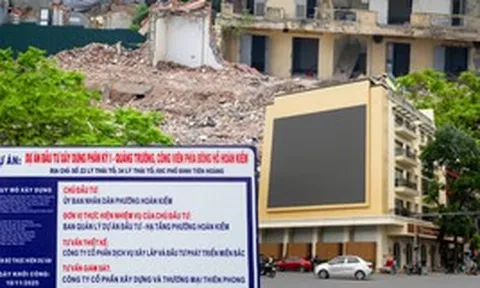 Toàn cảnh quảng trường hơn 2ha sát Hồ Gươm sau hơn 6 tháng giải phóng mặt bằng