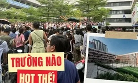 Ngôi trường "NÓNG" nhất ngày hôm nay: Phụ huynh đưa con đi thi đông nghịt, chất lượng giáo dục cỡ này, bảo sao ai cũng mơ ước!