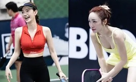 Dàn mỹ nhân Việt thu hút mọi ánh nhìn trong giải pickleball do bà xã Chi Bảo tổ chức
