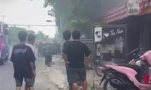 Tưới xăng đốt tiệm giặt, nam thanh niên bị bỏng nặng