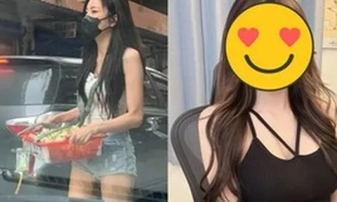 Mặc quần short bán hoa dạo, cô nàng đeo khẩu trang vẫn xinh như hot girl, dân mạng đổ xô tìm info rồi ngã ngửa trước nhan sắc