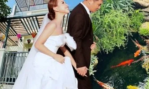 Nữ MC tái hôn với chồng đại gia: Được tặng biệt thự 200m² ở Sài thành, đẹp từng centimet, có cả hồ cá koi