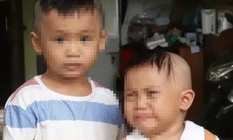 Xót xa cảnh 2 cháu bé bị bỏ rơi trước cổng chùa dưới trời mưa ướt sũng