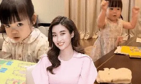 Con gái Đỗ Mỹ Linh mới 3 tuổi đã lộ tố chất "cây hài": Học số thì hướng nội nhưng nghe nhạc là "cháy hết mình"