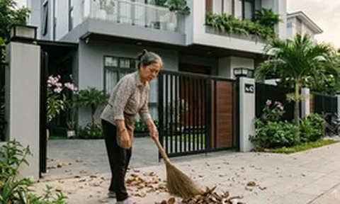 Nghỉ ốm 1 tuần ở nhà, tôi mới phát hiện bí mật khiến mẹ chồng phải lặng lẽ quét sân 4 lần mỗi ngày