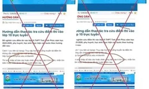 Tra cứu điểm thi lớp 10, coi chừng mất tiền oan