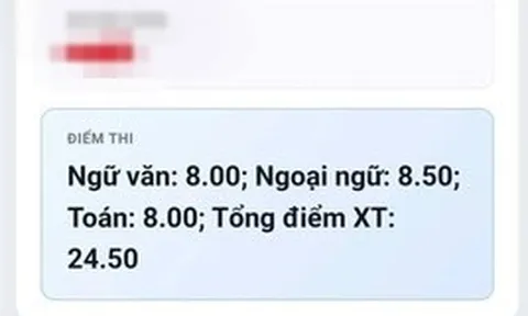 Biết điểm thi vào lớp 10 của con trai, bố liền đăng Facebook, dòng chia sẻ khiến MXH chỉ trích gay gắt