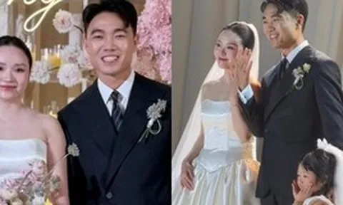 Lễ cưới Xuân Trường và Nhuệ Giang sau 5 năm đám hỏi: Cô dâu khóc nức nở, con gái được giao trọng trách đặc biệt