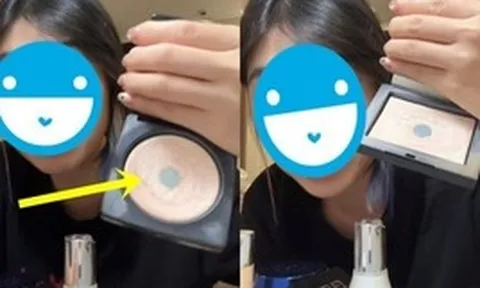 TikToker đăng pass hộp phấn dùng lủng đáy, dính kem chống nắng tùm lum: Nể người bán 1, nể người mua 10
