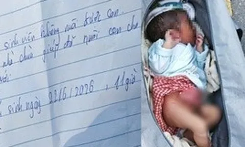 Bé trai 3 ngày tuổi bị bỏ rơi ở chùa, nội dung mảnh giấy người mẹ để lại khiến nhiều người nghẹn lòng