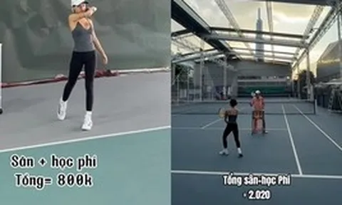 Louis Phạm tiêu 2,8 triệu đồng trong 3 tiếng chơi pickleball, tennis