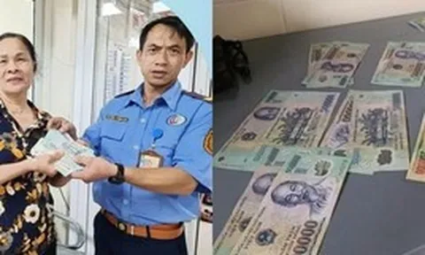 Phát hiện cọc tiền 500.000 đồng nằm trong túi vải, Bệnh viện K lập tức xác minh