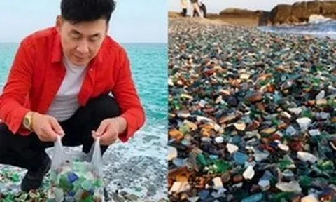 Đến "bãi biển thủy tinh" nổi tiếng nước Nga du lịch, nam ca sĩ Việt bị người dân nhắc nhở khi lấy đá về làm kỷ niệm