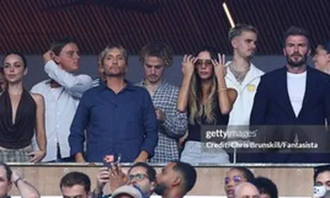 Xôn xao hình ảnh gia đình Beckham và vợ chồng Brooklyn - Nicola Peltz cùng xem Messi thi đấu: Cuộc chiến gia tộc đã kết thúc?