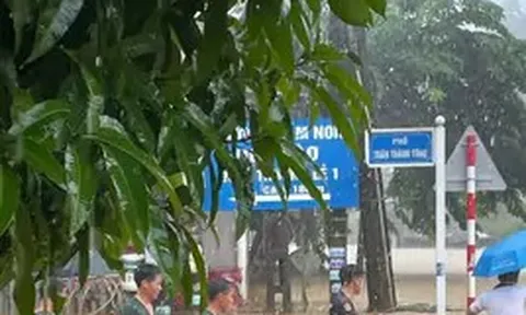 CLIP: Mưa lớn ở Lào Cai, có nơi nước ngập ngang người